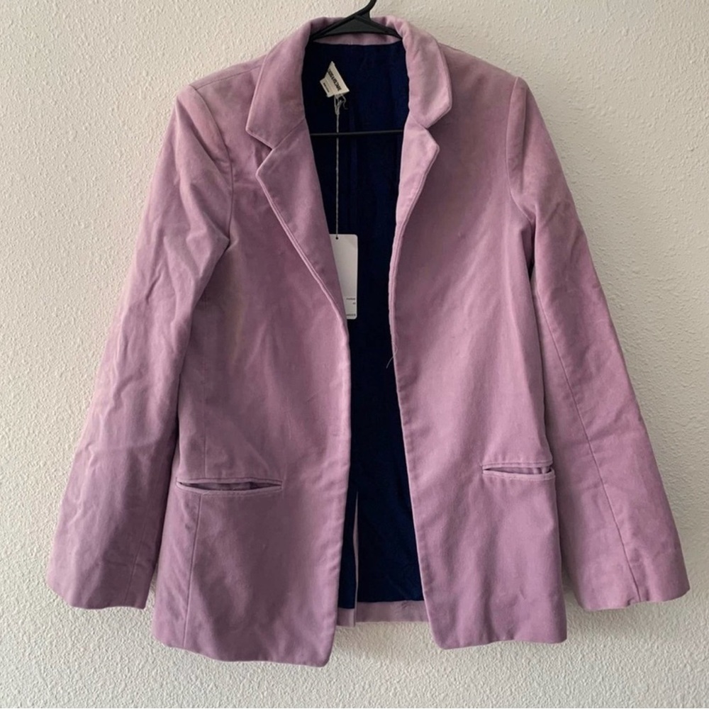 Zadig & Voltaire Volly Velours in Violet Size Medium